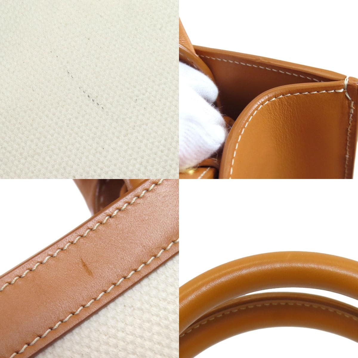 Celine Vertical Cabas 2WAY Handbag Canvas Ladies [Used] [CELINE] 8