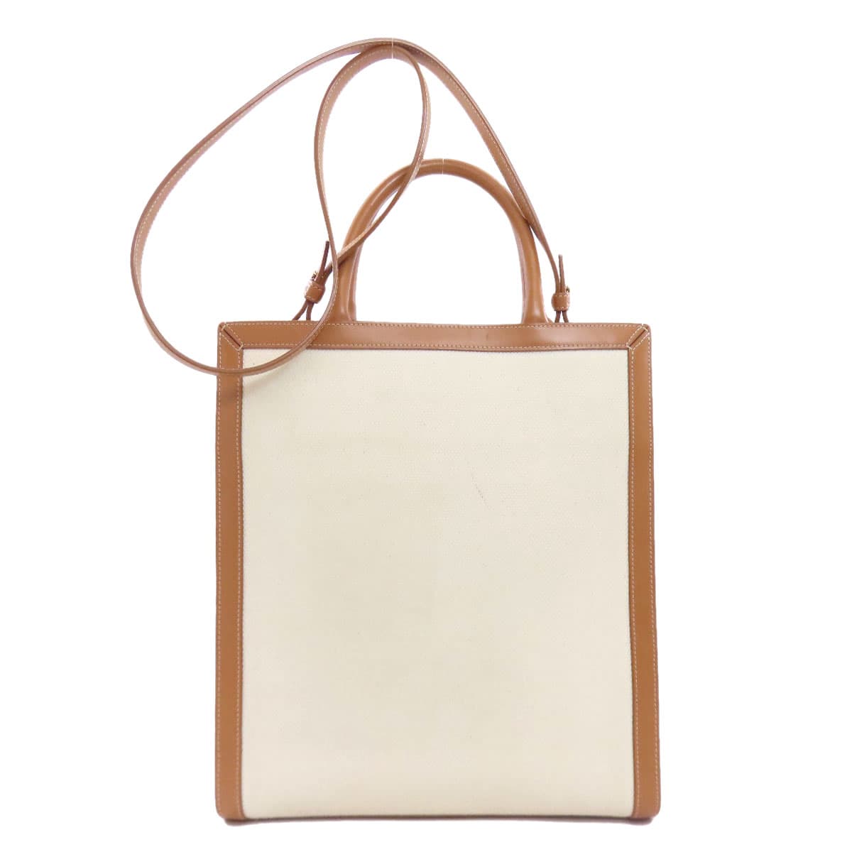 Celine Vertical Cabas 2WAY Handbag Canvas Ladies [Used] [CELINE] 2