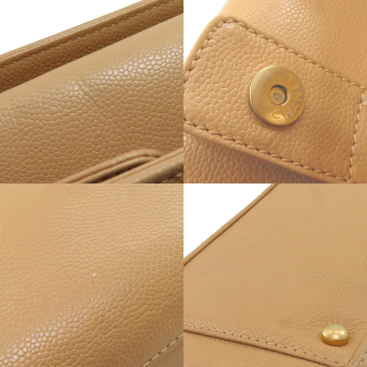 Chanel Coco Mark Gold Hardware Tote Bag Grained Calfskin Ladies [Used] [CHANEL] 7