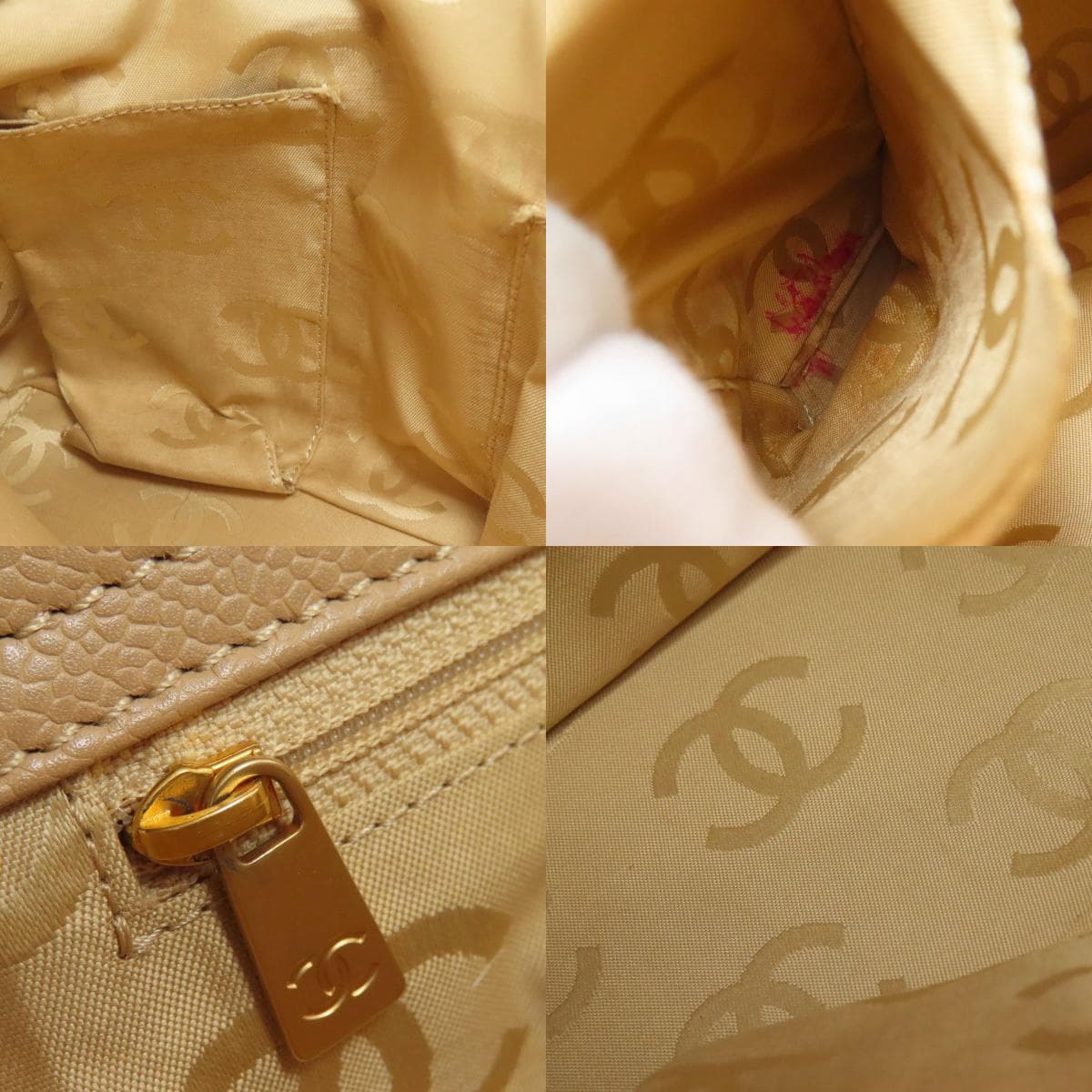 Chanel Coco Mark Gold Hardware Tote Bag Grained Calfskin Ladies [Used] [CHANEL] 6