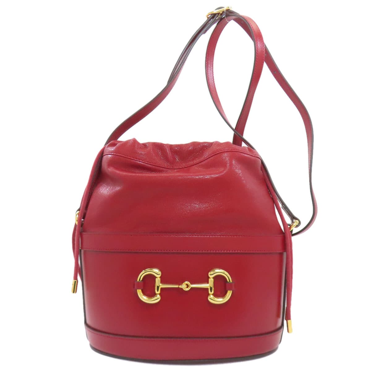 Gucci 602118 Horsebit Bucket Bag Shoulder Bag Calf Leather for Women [Used] [GUCCI] 602118