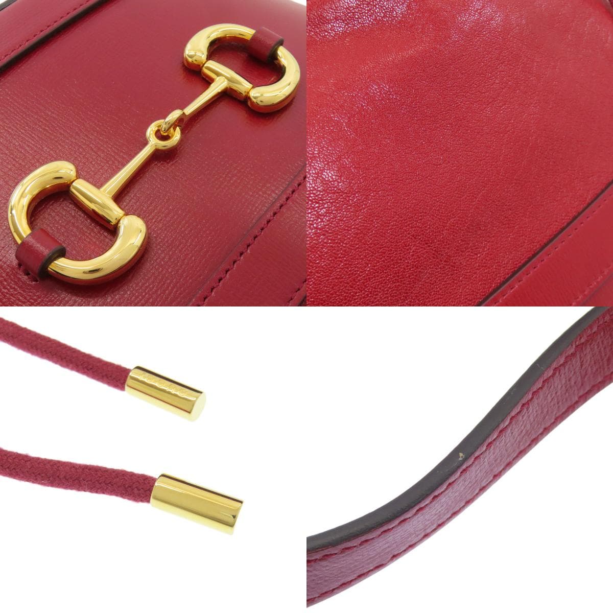 Gucci 602118 Horsebit Bucket Bag Shoulder Bag Calf Leather for Women [Used] [GUCCI] 602118 9