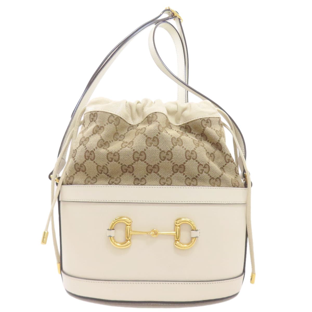 Gucci 602118 Horsebit Bucket Bag GG Shoulder Bag Canvas Ladies [Used] [GUCCI] 602118