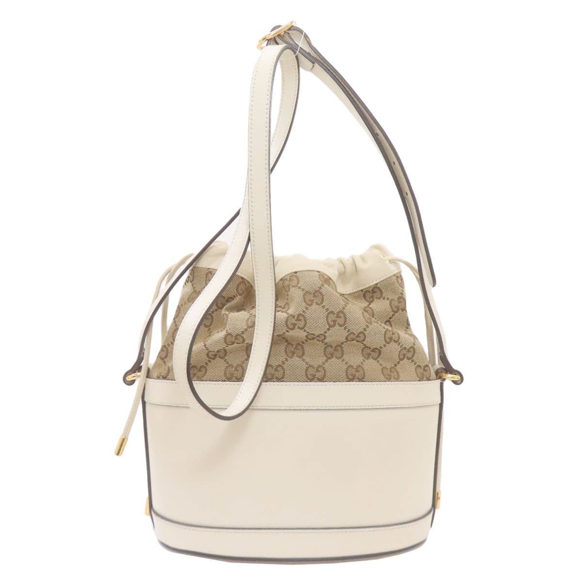 Gucci 602118 Horsebit Bucket Bag GG Shoulder Bag Canvas Ladies [Used] [GUCCI] 602118 2