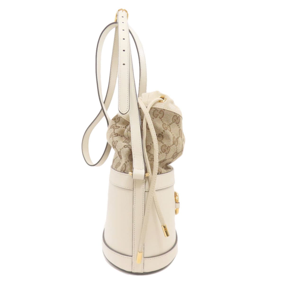 Gucci 602118 Horsebit Bucket Bag GG Shoulder Bag Canvas Ladies [Used] [GUCCI] 602118 3