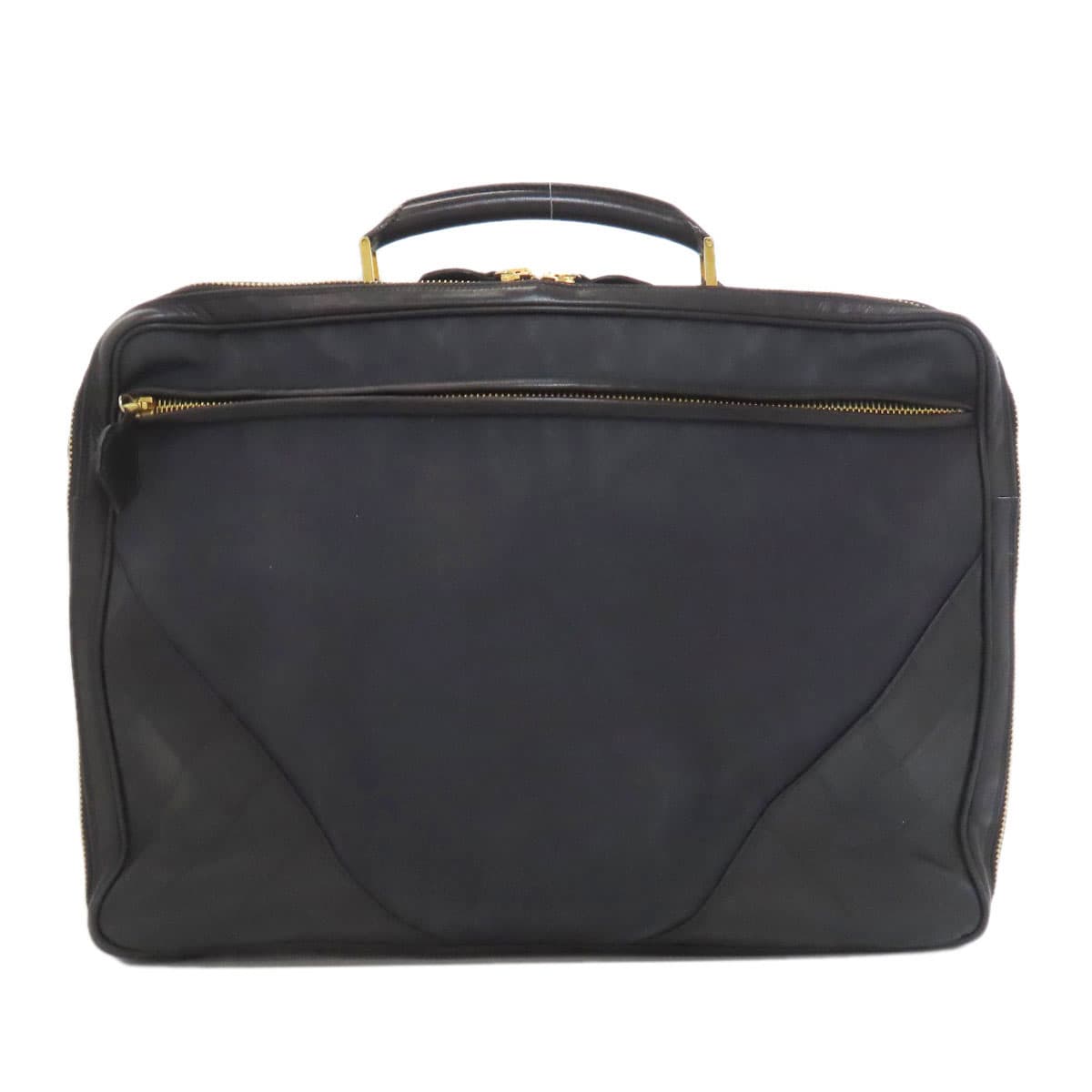 Chanel Matelassé Gold Hardware 2WAY Business Bag Canvas/Calf Men's [Used] [CHANEL] 2