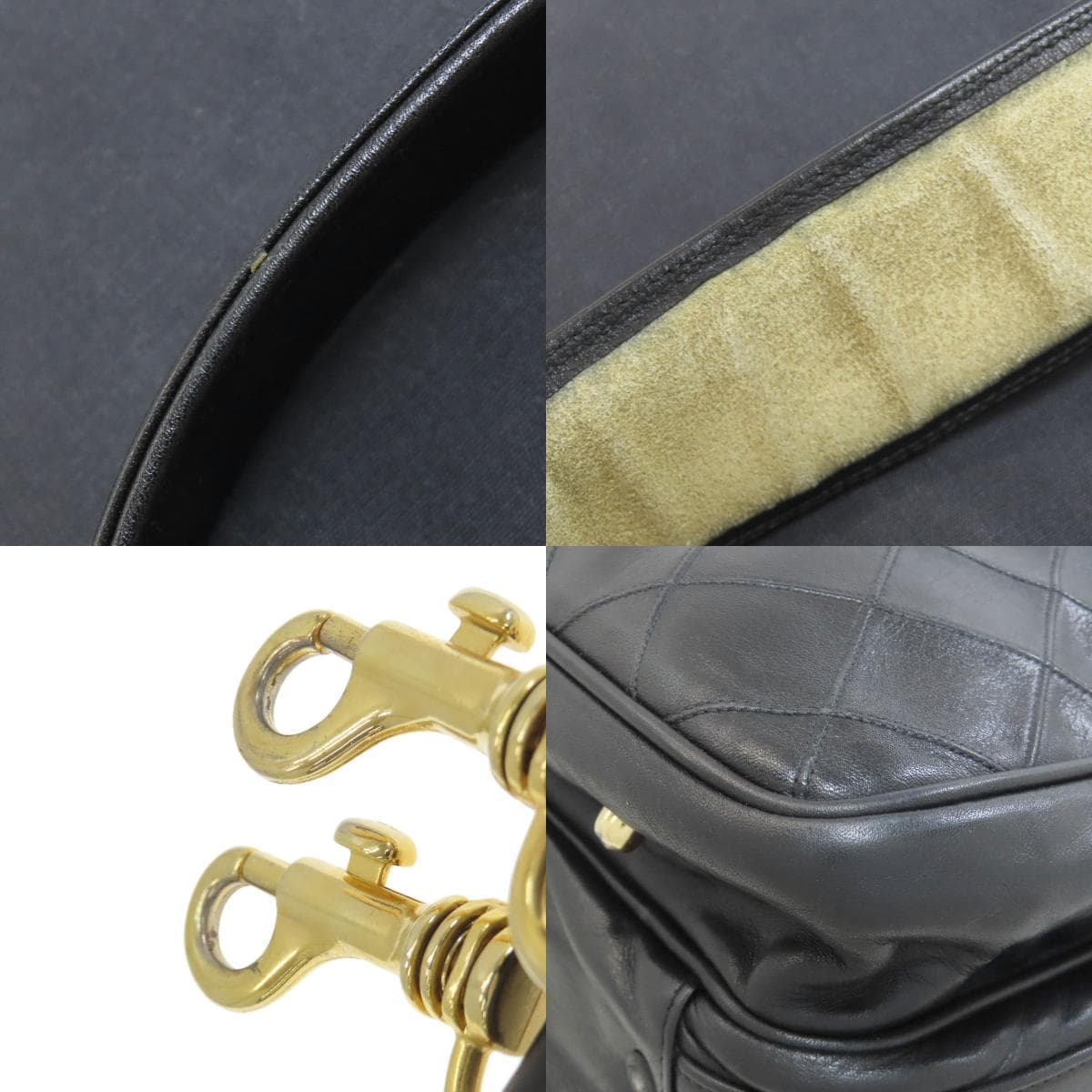 Chanel Matelassé Gold Hardware 2WAY Business Bag Canvas/Calf Men's [Used] [CHANEL] 9