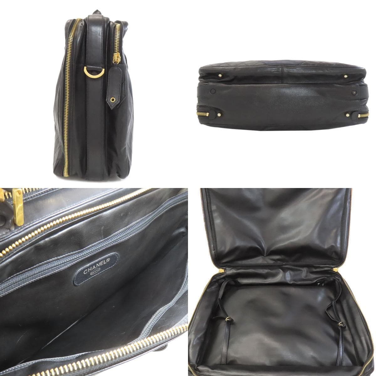 Chanel Matelassé Gold Hardware 2WAY Business Bag Canvas/Calf Men's [Used] [CHANEL] 3