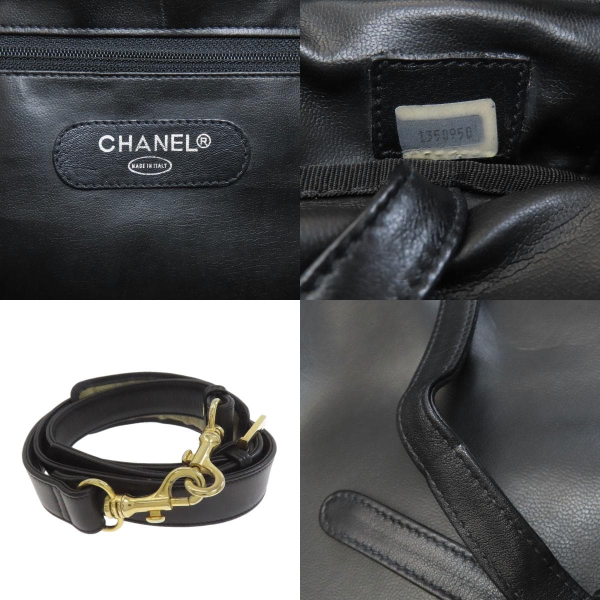 Chanel Matelassé Gold Hardware 2WAY Business Bag Canvas/Calf Men's [Used] [CHANEL] 4