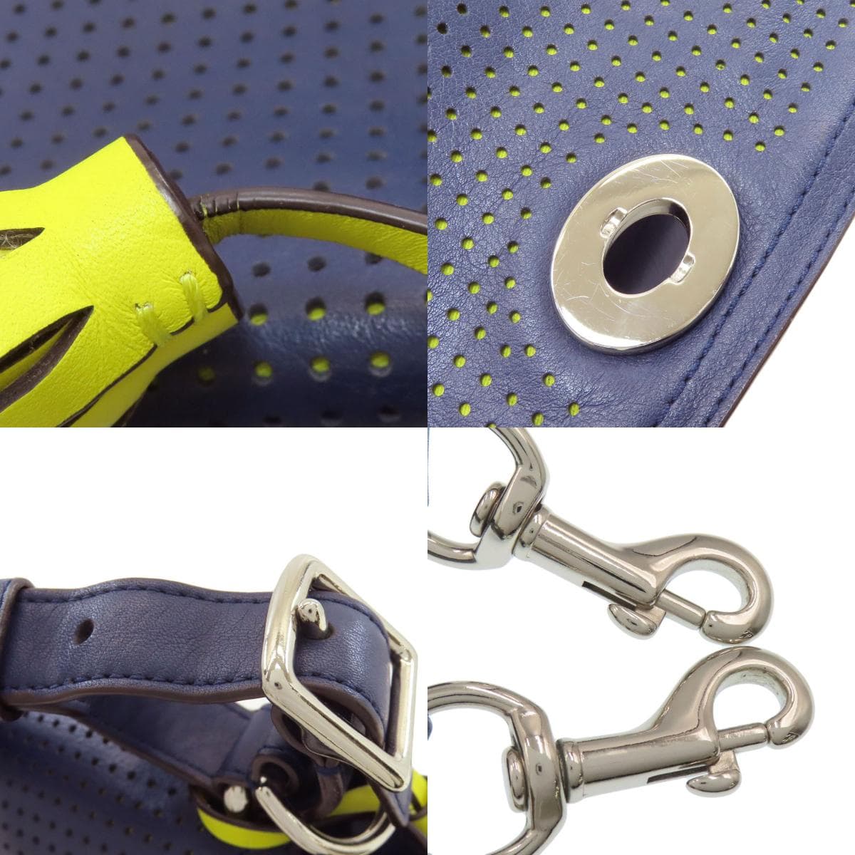 Coach 22386 Punching 2WAY Handbag Leather Ladies [Used] [COACH] 22386 8