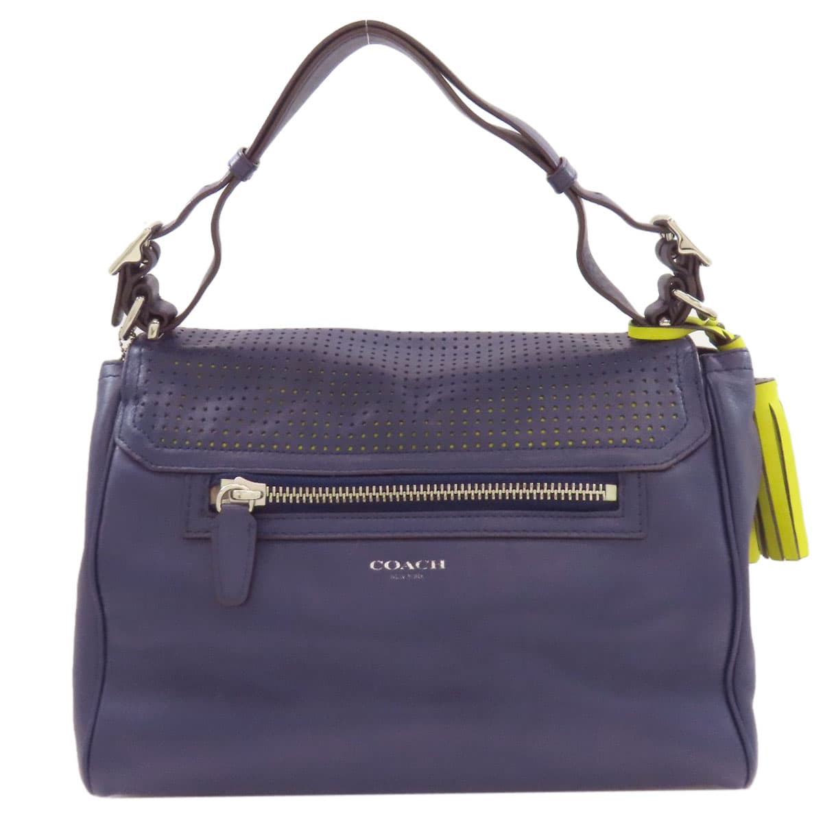 Coach 22386 Punching 2WAY Handbag Leather Ladies [Used] [COACH] 22386 2