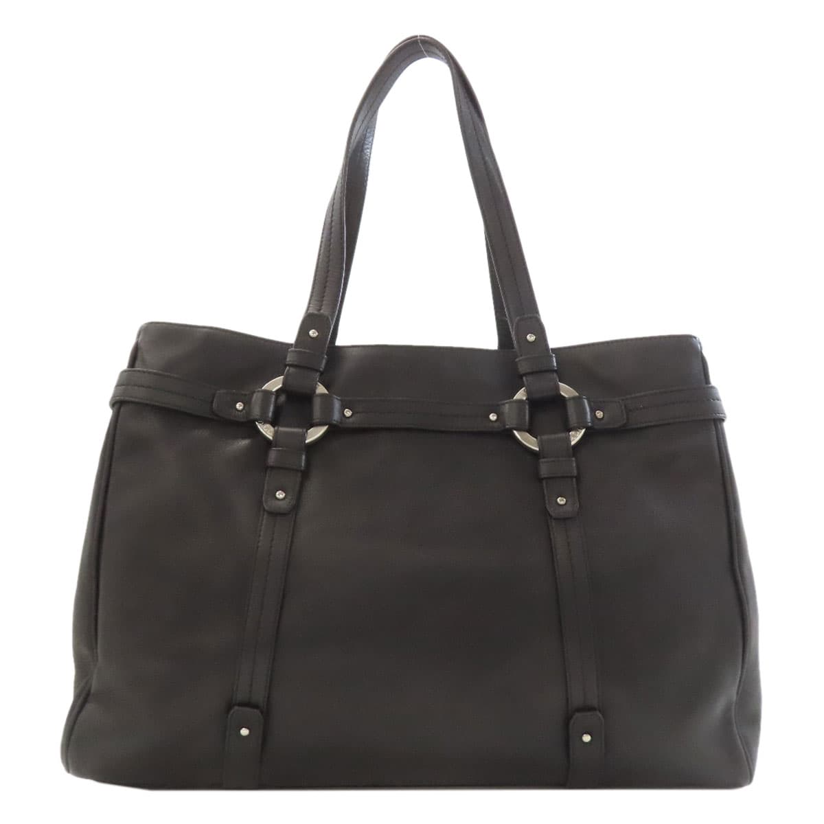 Bally Logo Tote Bag Leather Women's [Used] [BALLY] 2