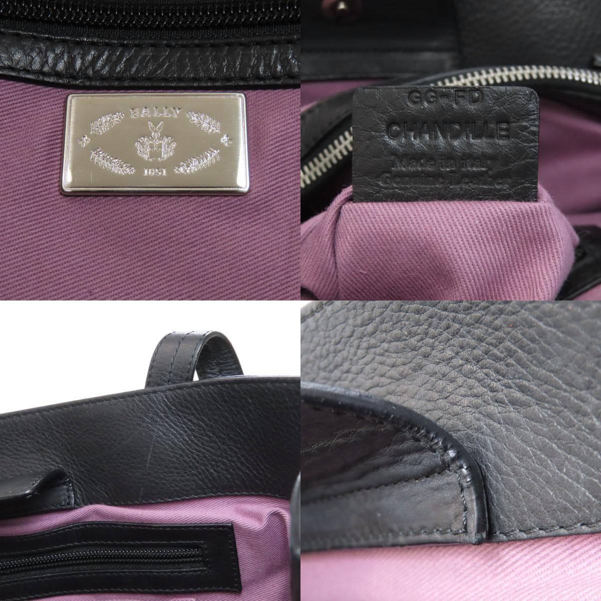 Bally Logo Tote Bag Leather Women's [Used] [BALLY] 6