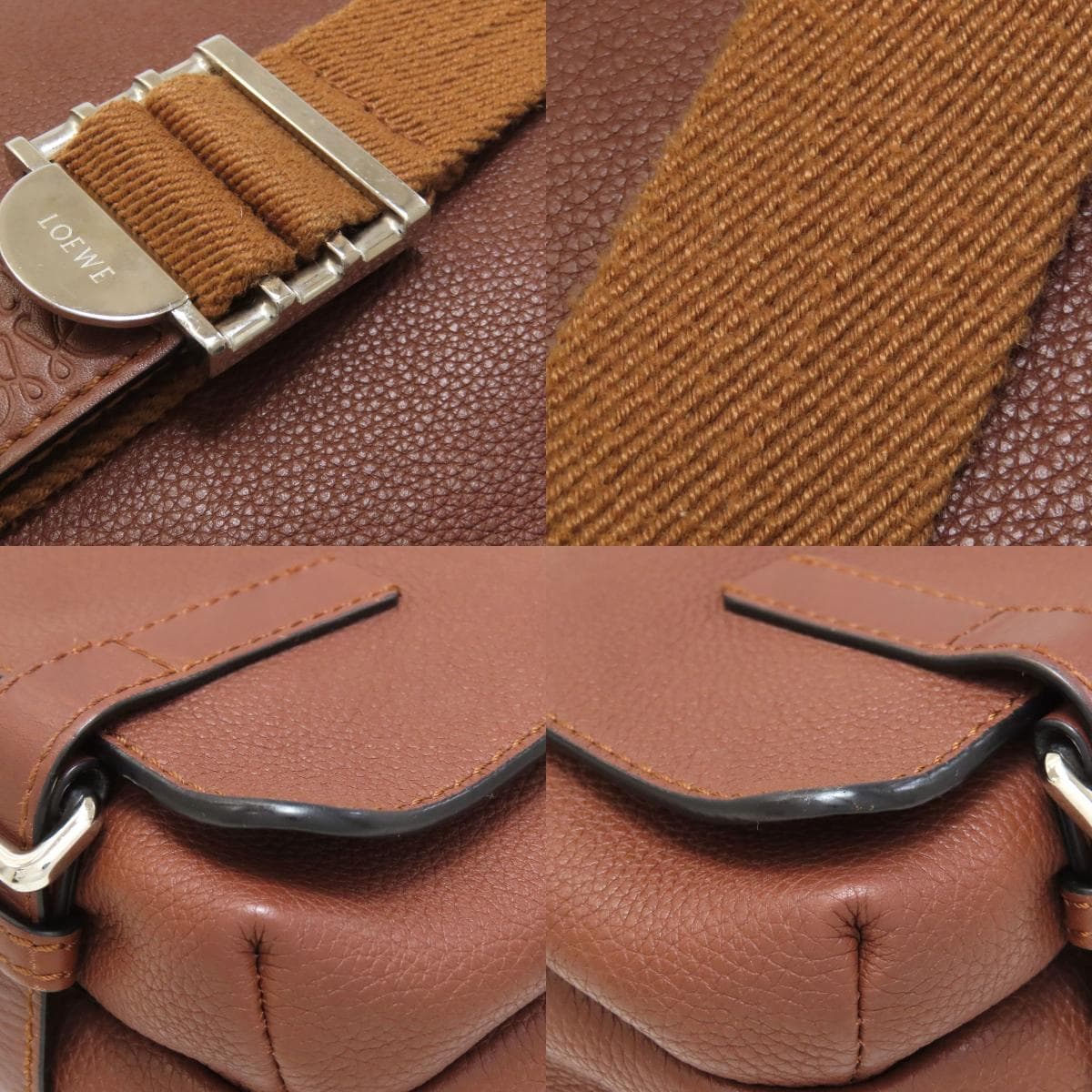 Loewe Anagram Shoulder Bag Leather Women's [Used] [LOEWE] 9