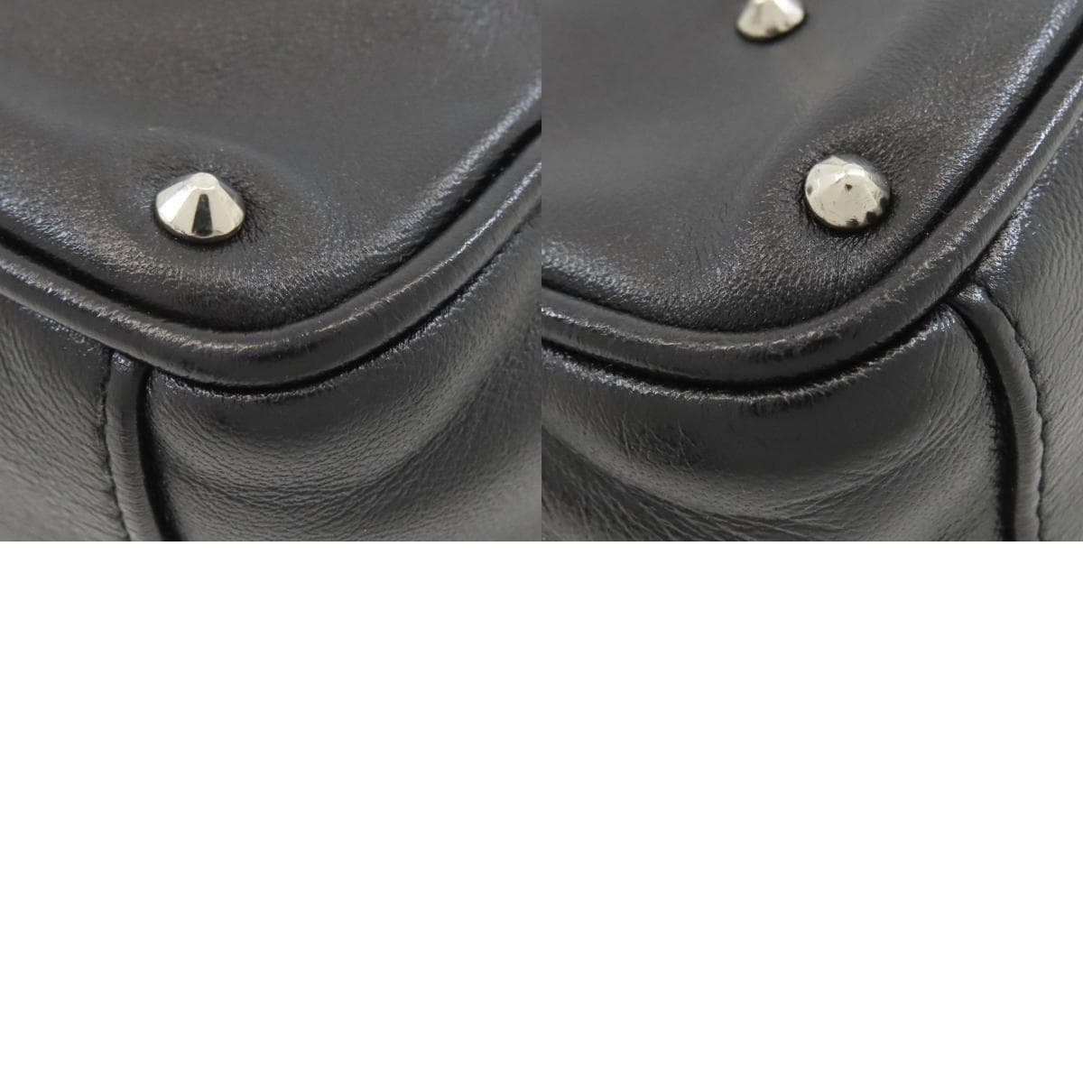 Miu Miu Studded Shoulder Bag Calf Leather for Women [Used] [MIUMIU] 10