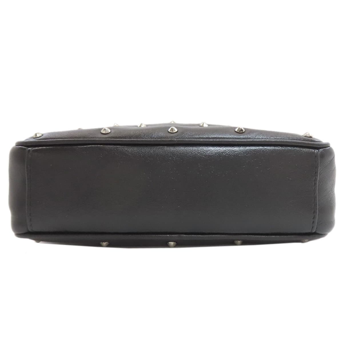 Miu Miu Studded Shoulder Bag Calf Leather for Women [Used] [MIUMIU] 4