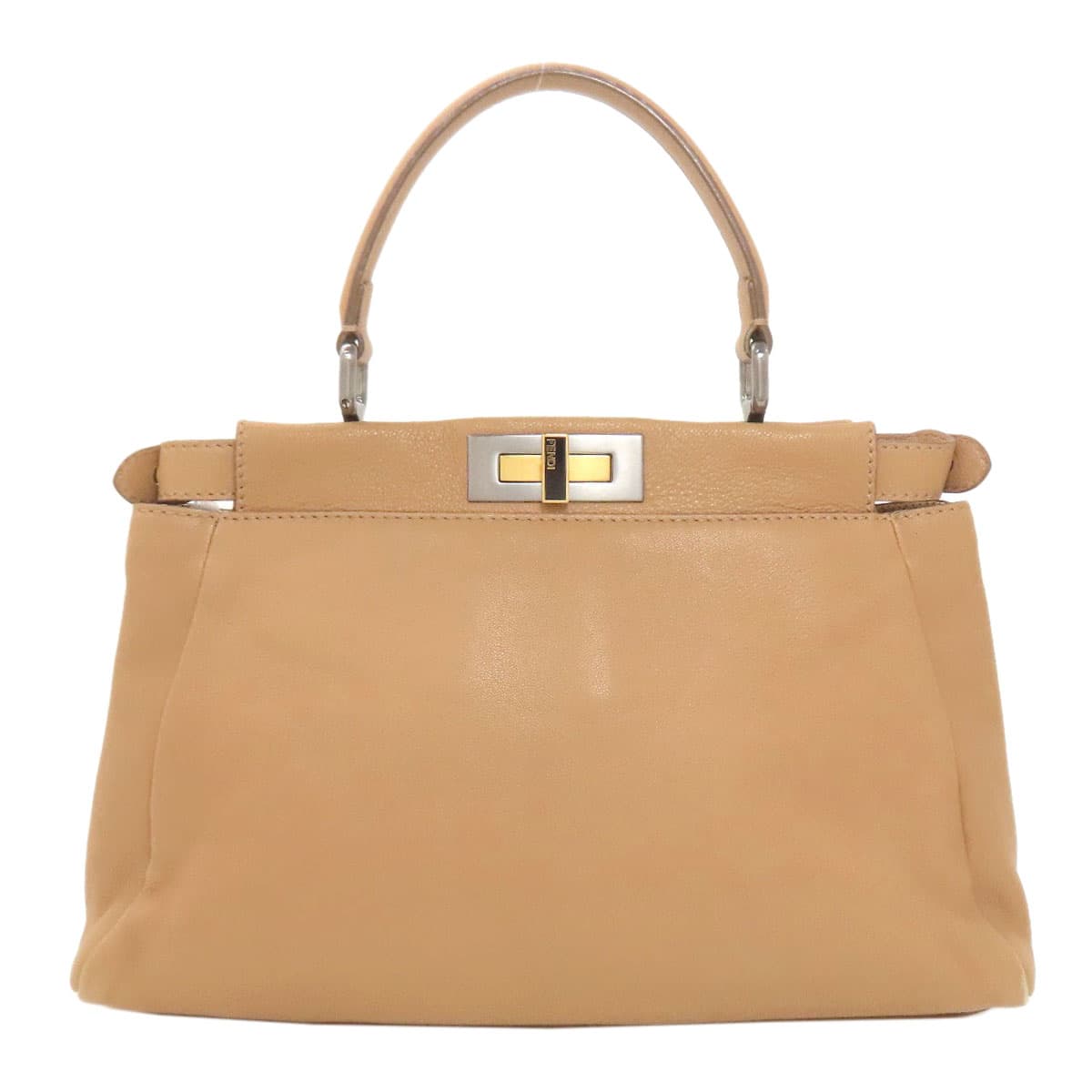 Fendi Peekaboo 2WAY Handbag Calf Leather Ladies [Used] [FENDI] 2