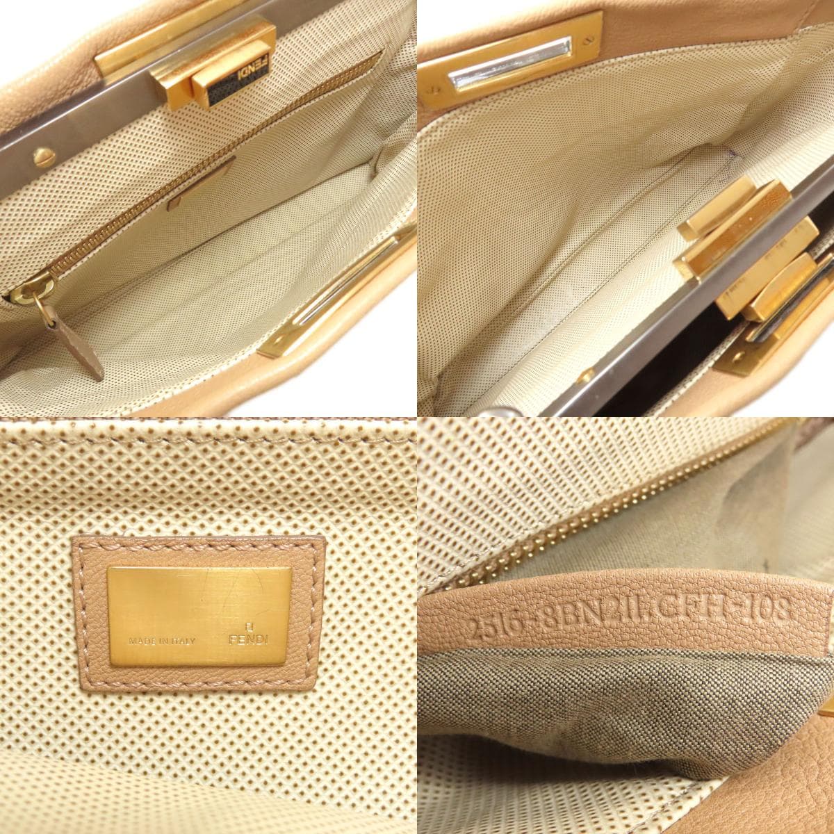 Fendi Peekaboo 2WAY Handbag Calf Leather Ladies [Used] [FENDI] 5