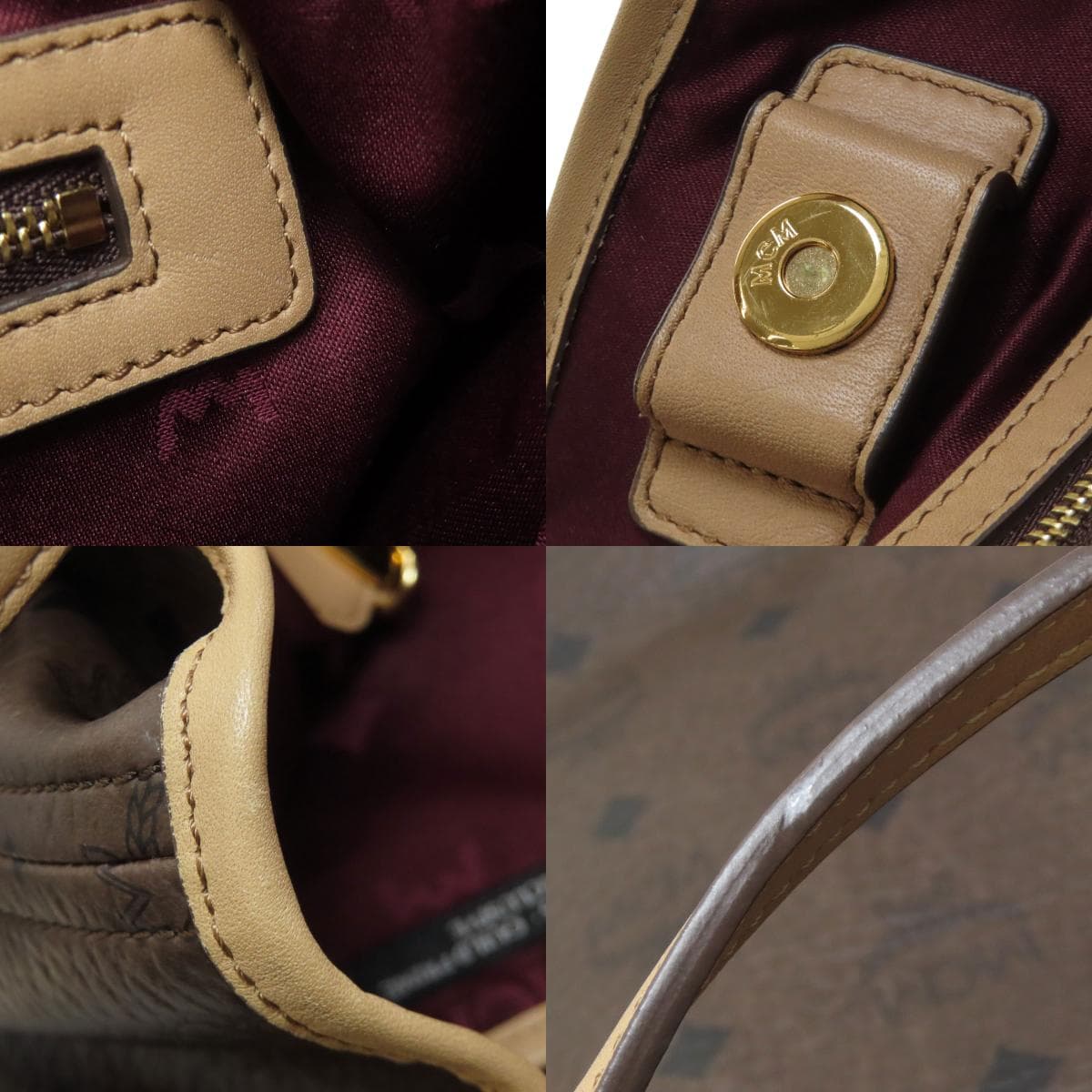 MCM Logo Tote Bag PVC for Women [Used] [MCM] 8