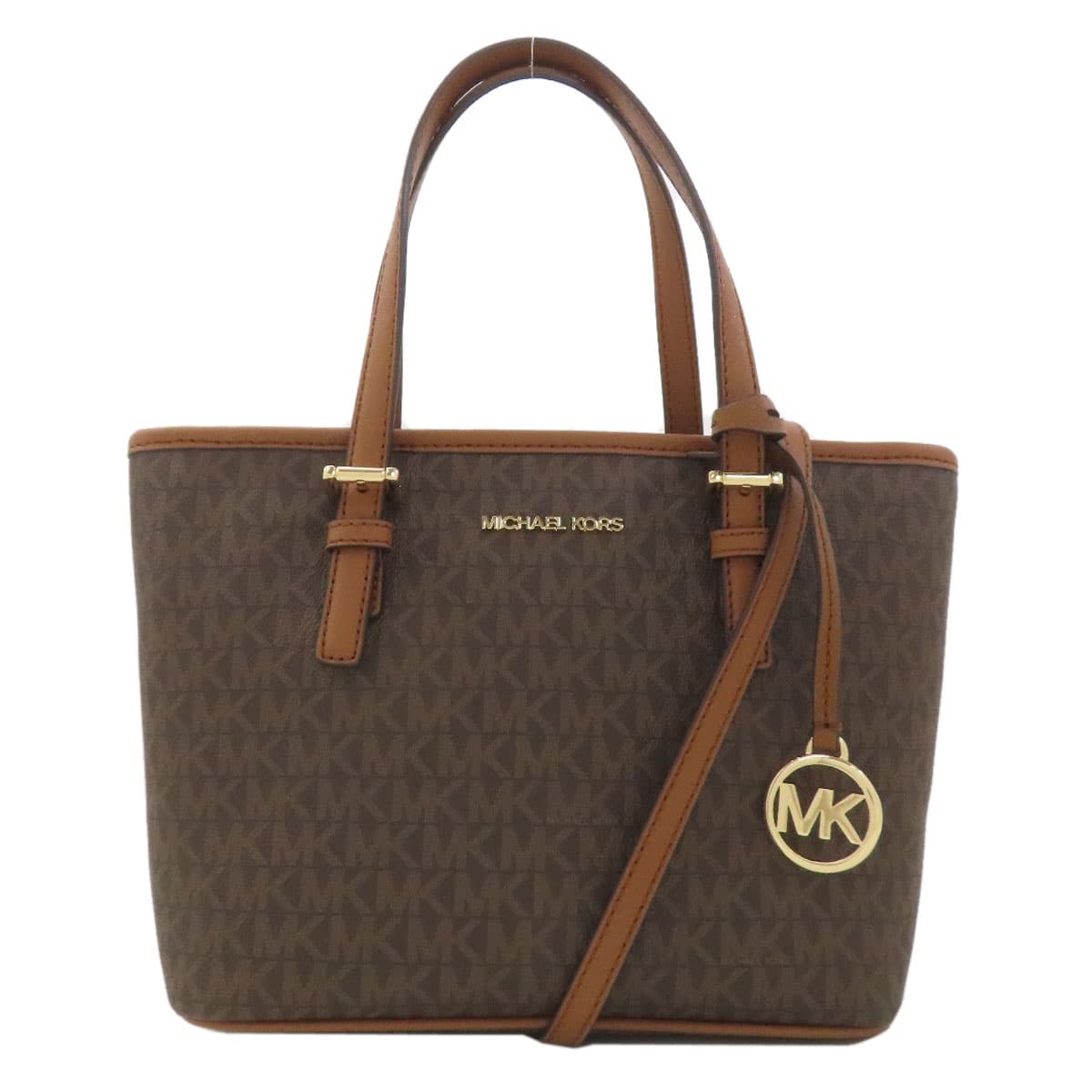 Michael Kors MK Signature 2WAY Handbag PVC Ladies [Used] [Michael Kors]