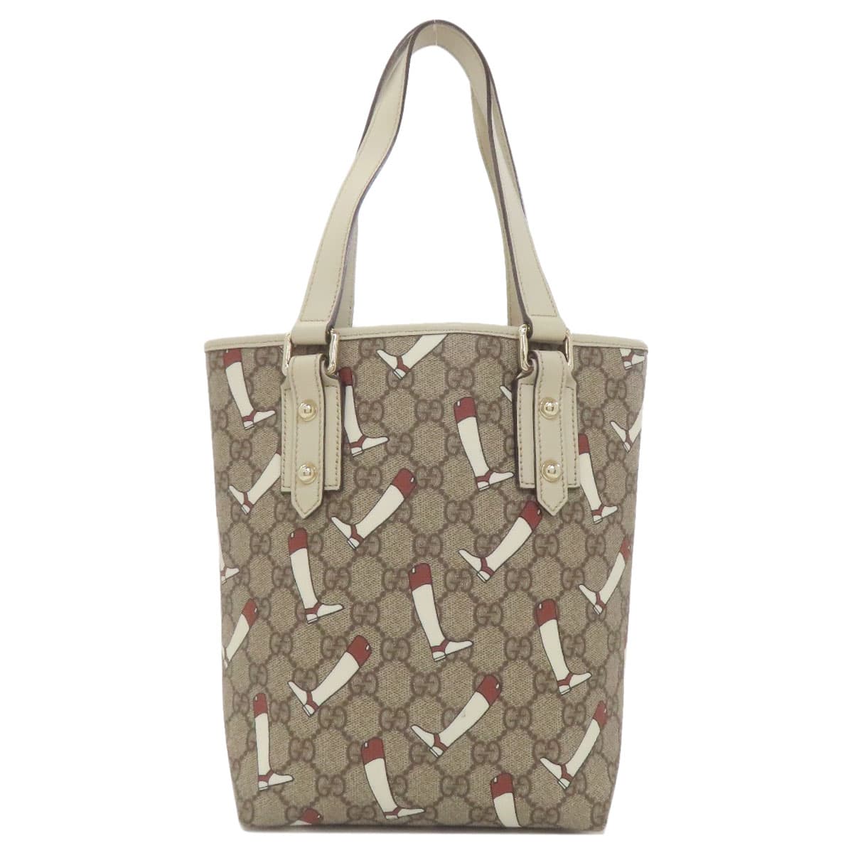 Gucci 257250 Outlet GG Boots GG Supreme Handbag PVC Ladies [Used] [GUCCI] 257250 2