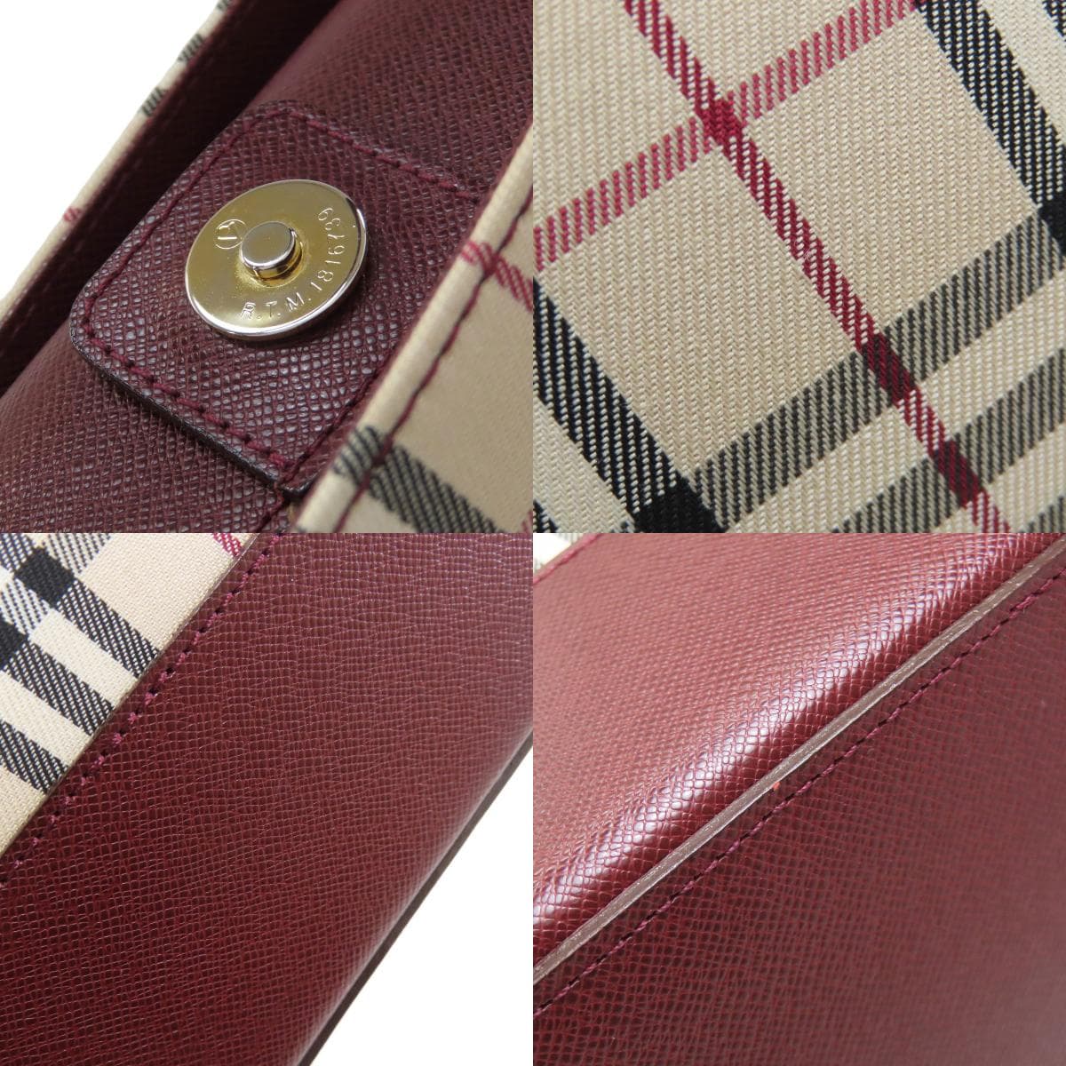 Burberry One Shoulder Burberry Check Nova Check Shoulder Bag Canvas Ladies [Used] [BURBERRY] 8