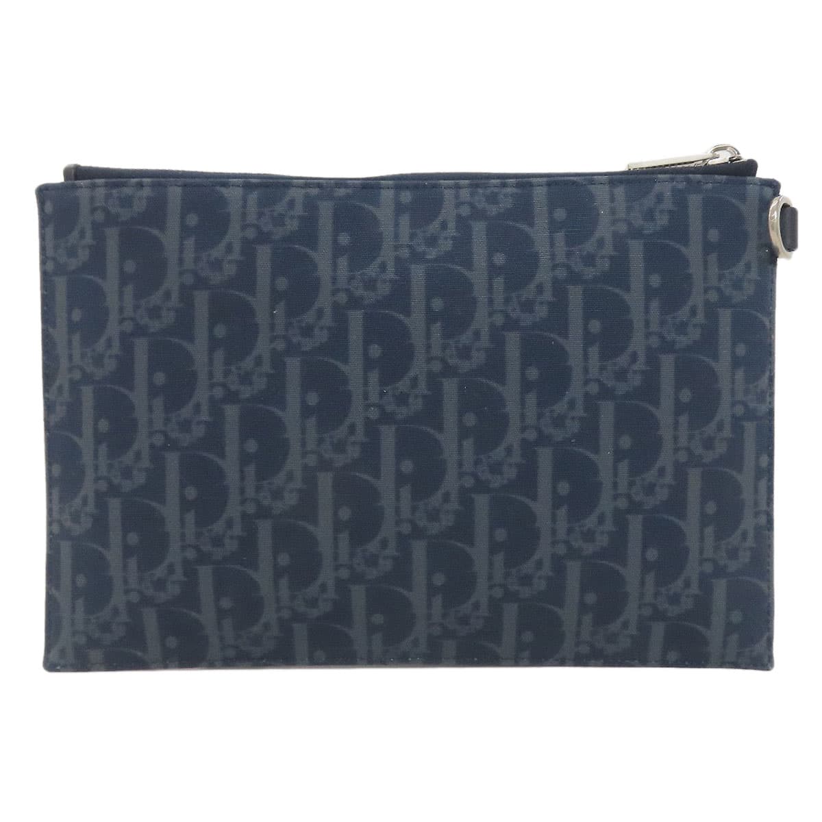 Christian Dior Dior Tears Oblique Accessory Pouch Canvas Ladies [Used] [CHRISTIAN DIOR] 2