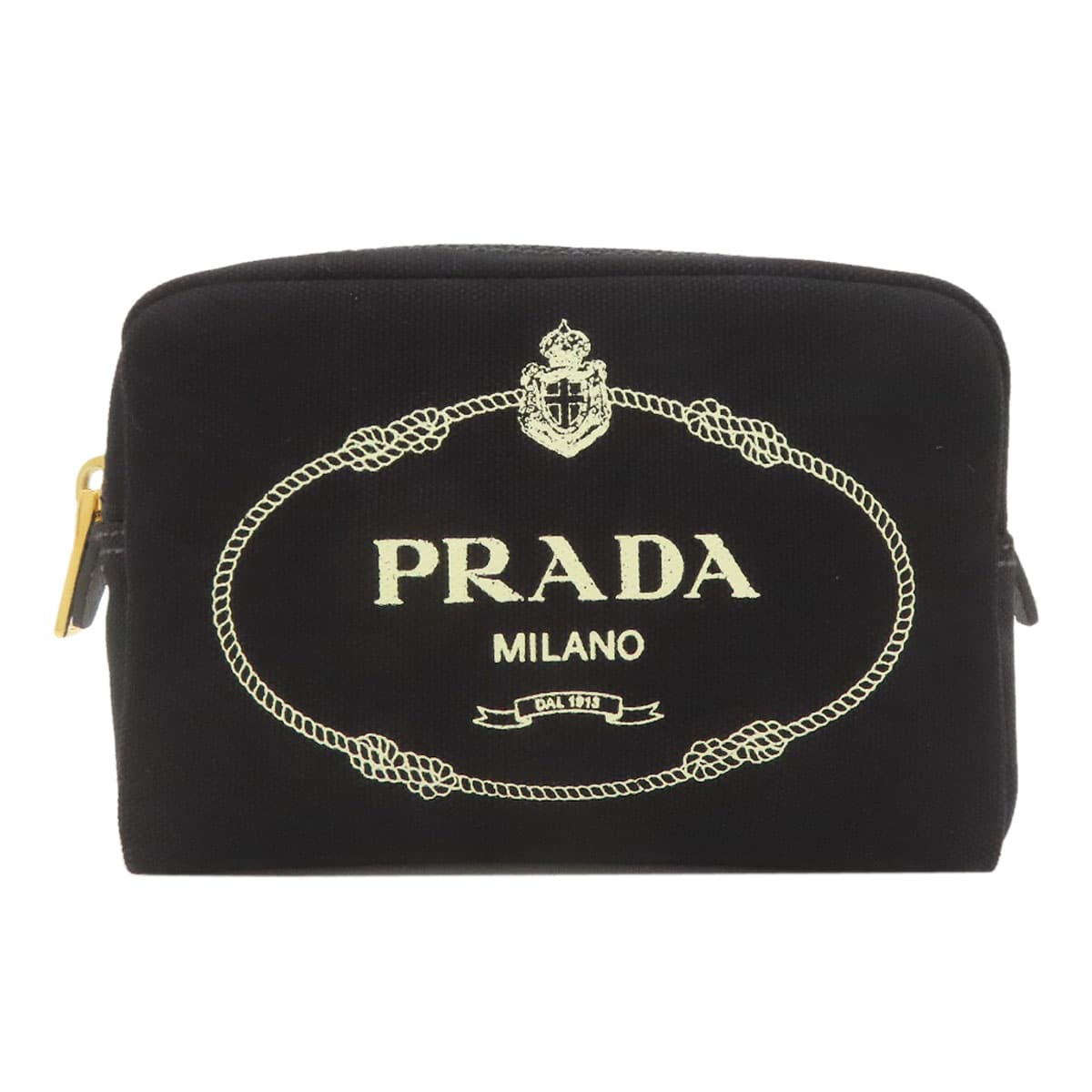 Prada 1NA021 Canapa Logo Cosmetic Pouch Canvas Ladies [Used] [PRADA] 1NA021
