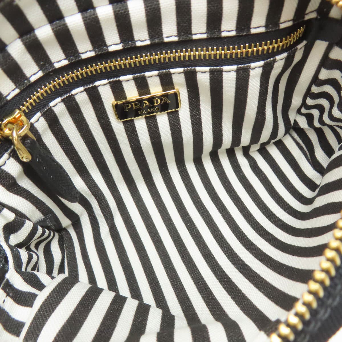 Prada 1NA021 Canapa Logo Cosmetic Pouch Canvas Ladies [Used] [PRADA] 1NA021 5