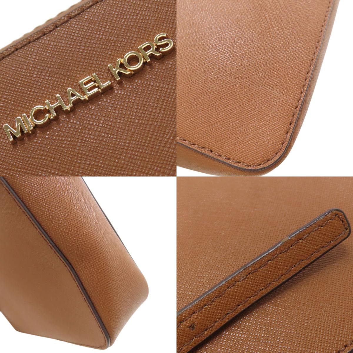 Michael Kors Logo Shoulder Bag Leather Women's [Used] [Michael Kors] 8