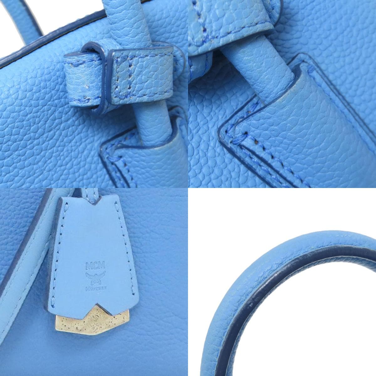 MCM 2WAY Handbag Leather Ladies [Used] [MCM] 7