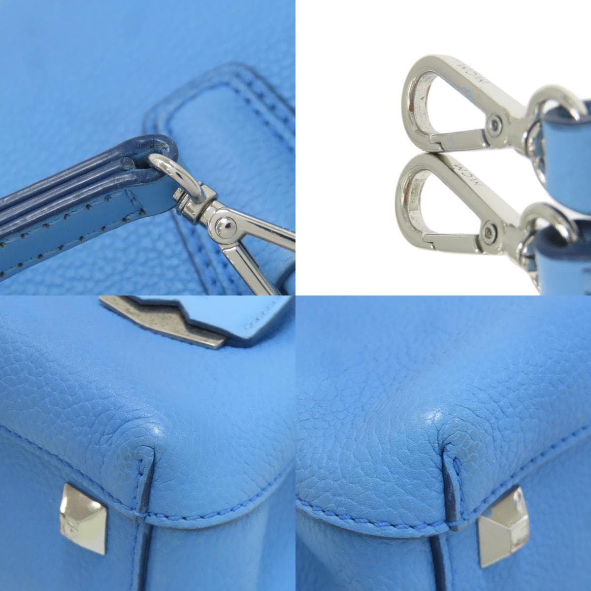 MCM 2WAY Handbag Leather Ladies [Used] [MCM] 9