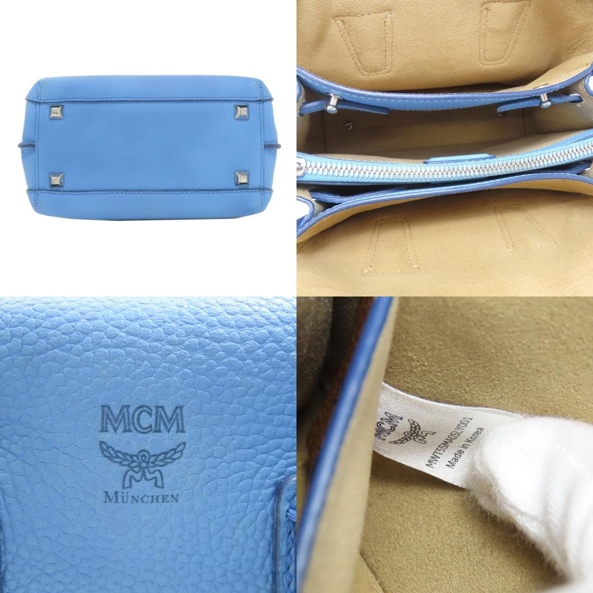 MCM 2WAY Handbag Leather Ladies [Used] [MCM] 4