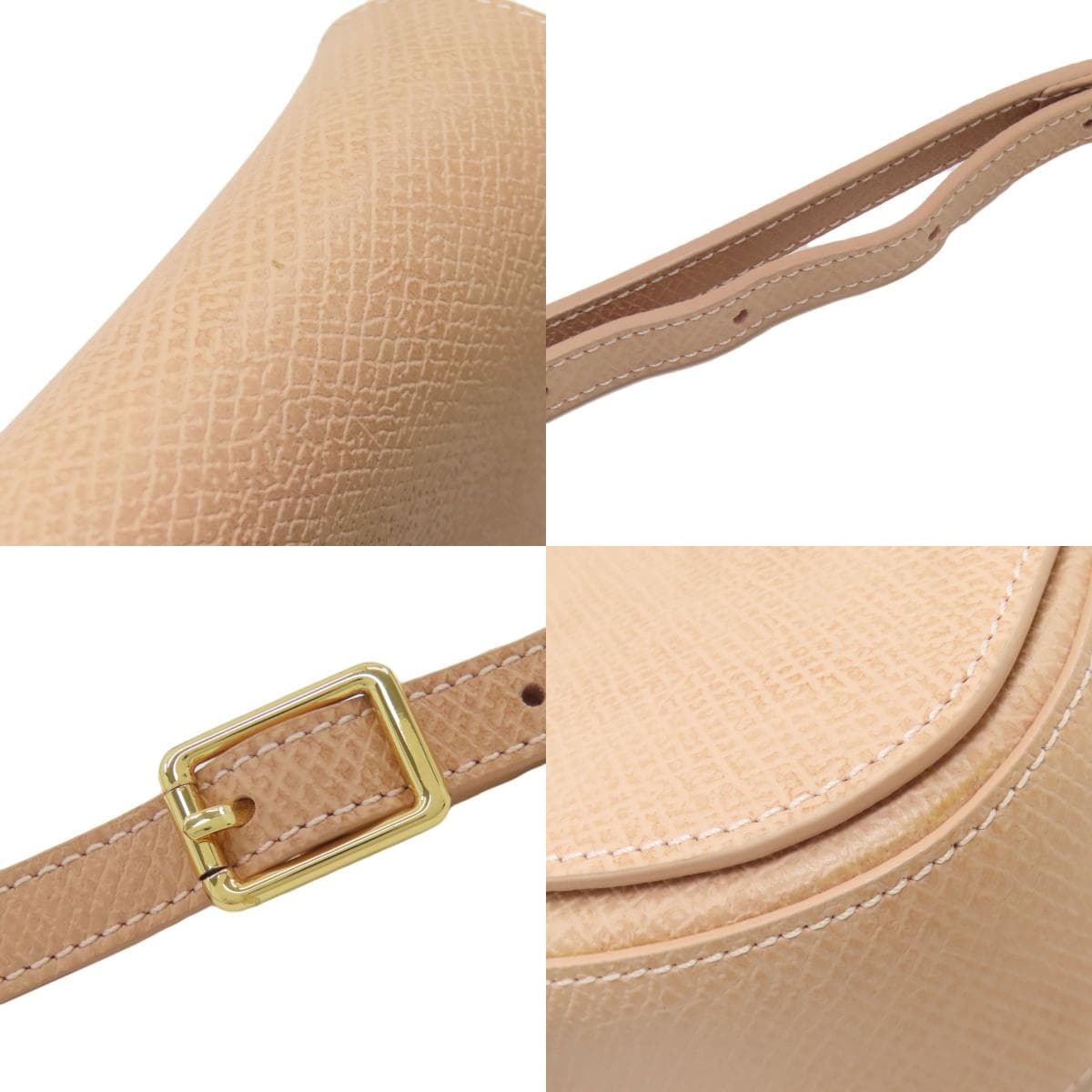 Longchamp Logo Shoulder Bag Leather for Women [Used] [Longchamp] 9