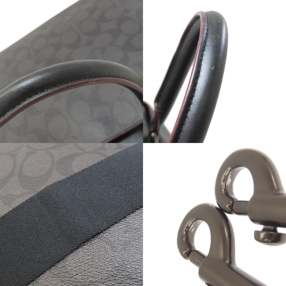 Coach F73970 Signature 2WAY Business Bag PVC/Leather Men's [Used] [COACH] F73970 9