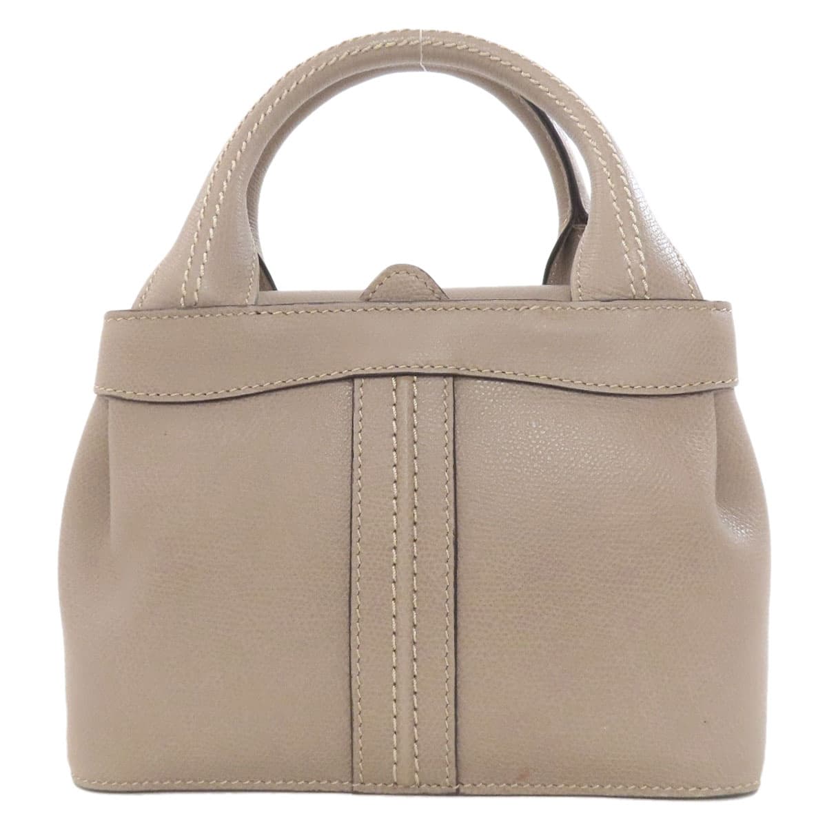 Valextra J Bag Handbag Leather Ladies [Used] [Valextra]