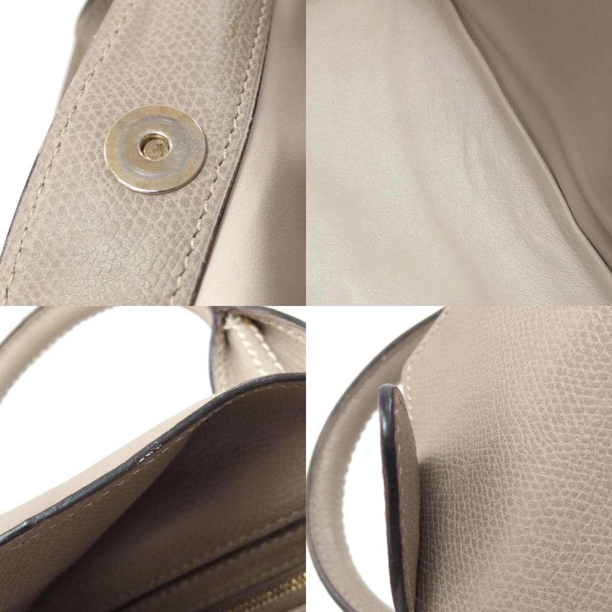 Valextra J Bag Handbag Leather Ladies [Used] [Valextra] 7