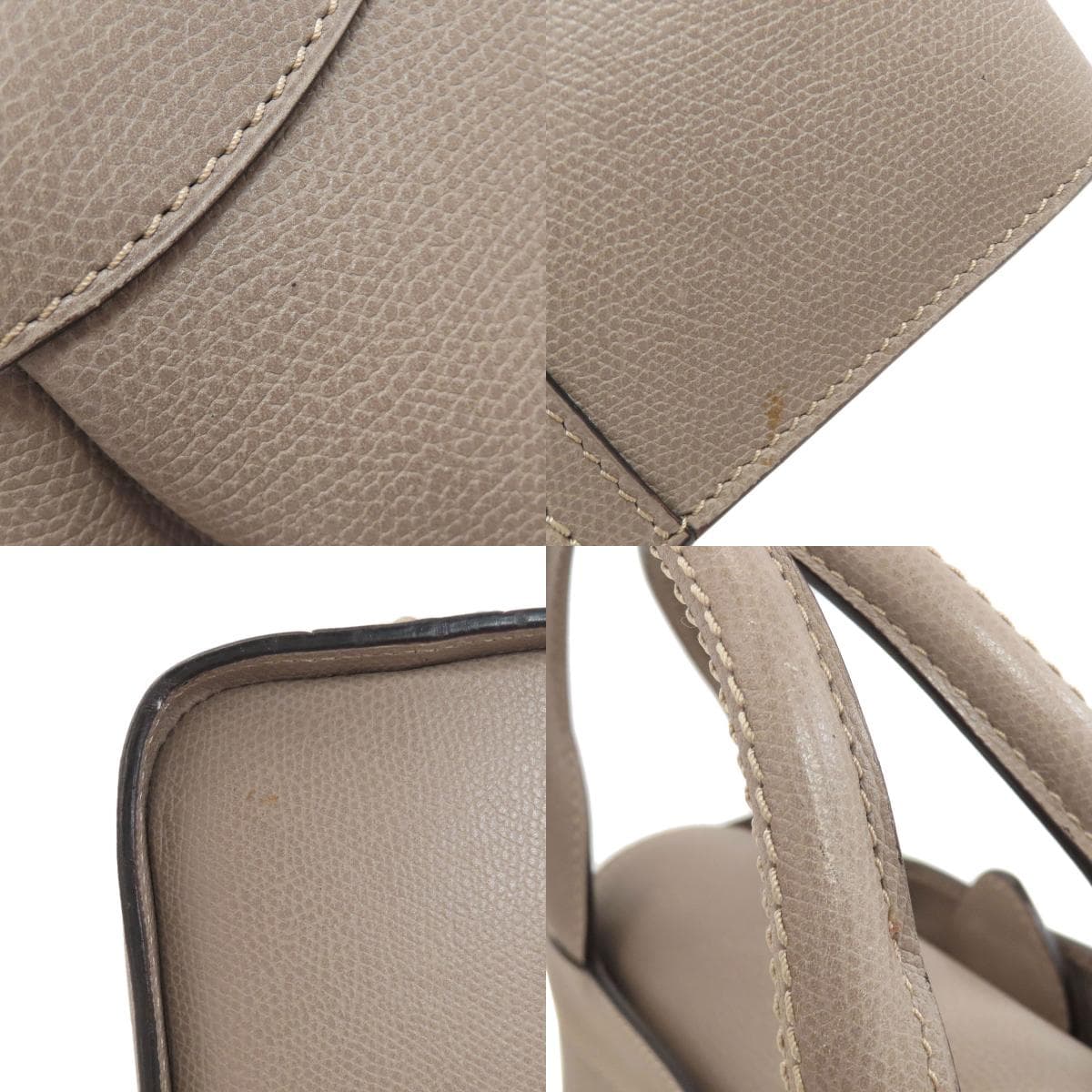 Valextra J Bag Handbag Leather Ladies [Used] [Valextra] 8