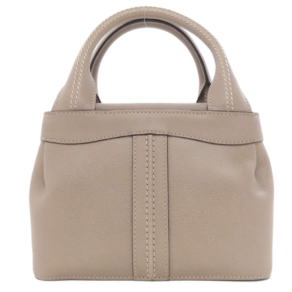 Valextra J Bag Handbag Leather Ladies [Used] [Valextra] 2