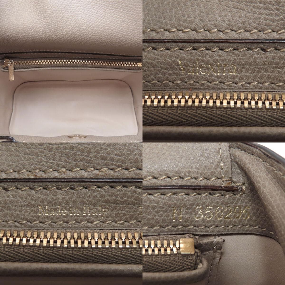 Valextra J Bag Handbag Leather Ladies [Used] [Valextra] 5