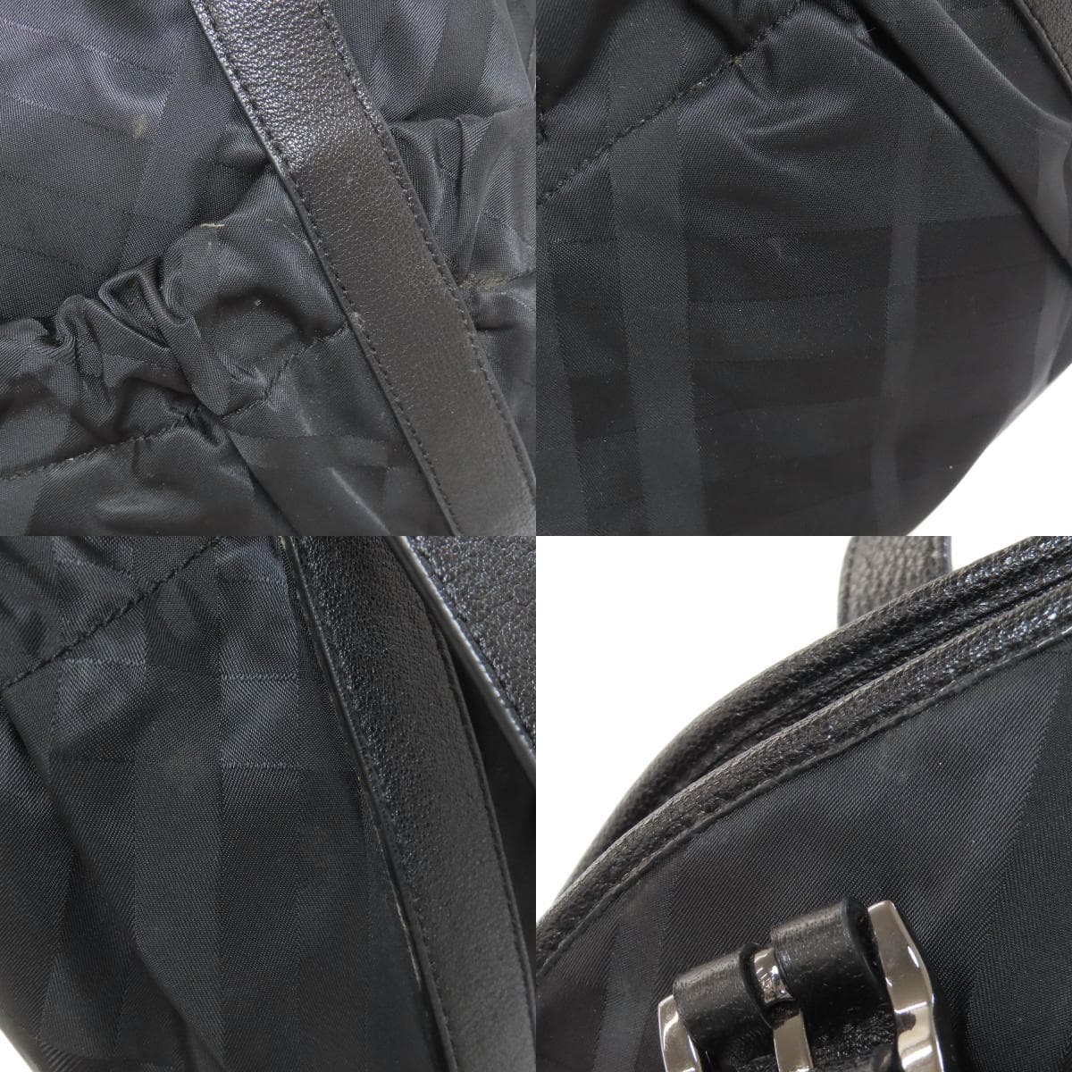 Burberry Check Pattern 2WAY Tote Bag Nylon Material Ladies [Used] [BURBERRY] 7