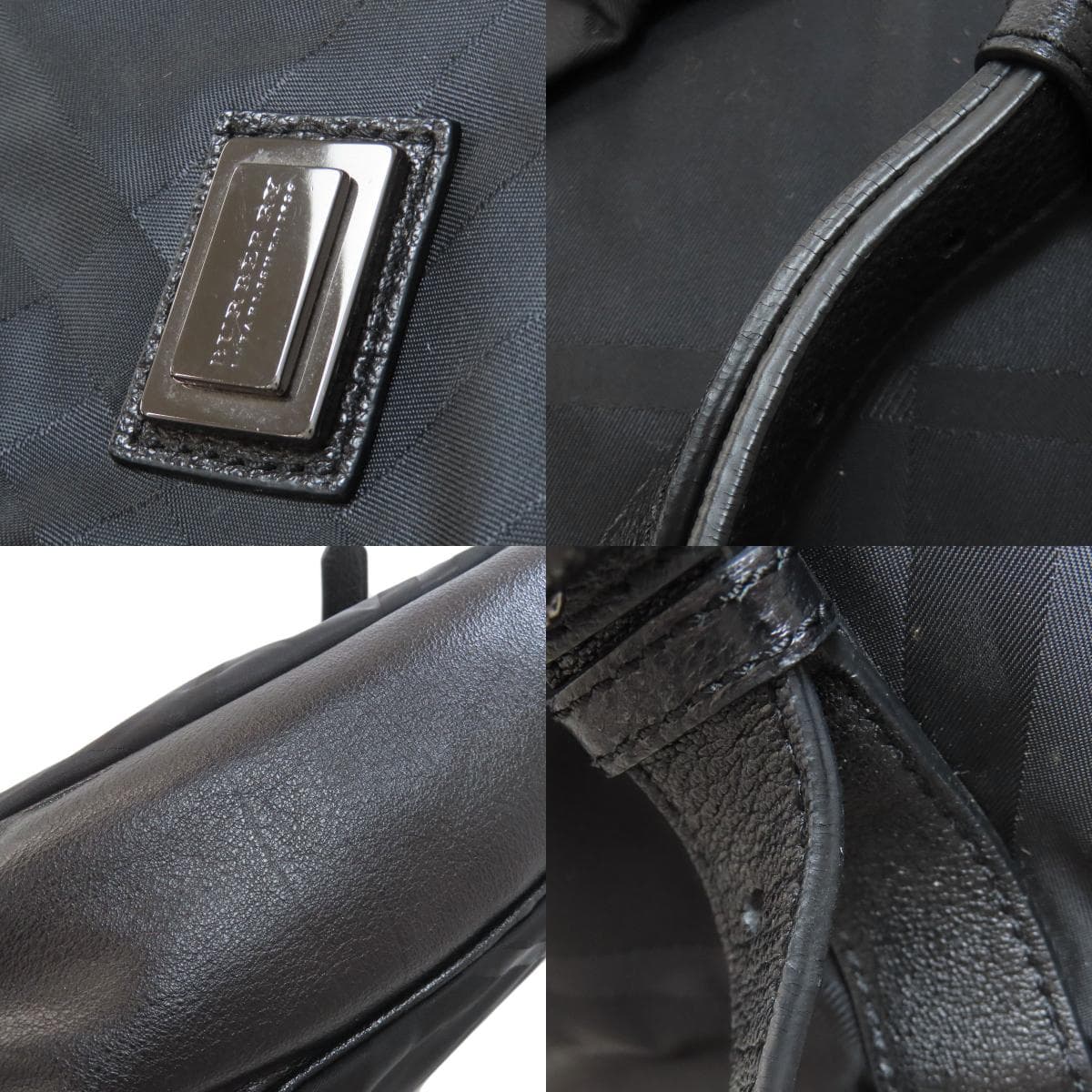 Burberry Check Pattern 2WAY Tote Bag Nylon Material Ladies [Used] [BURBERRY] 8