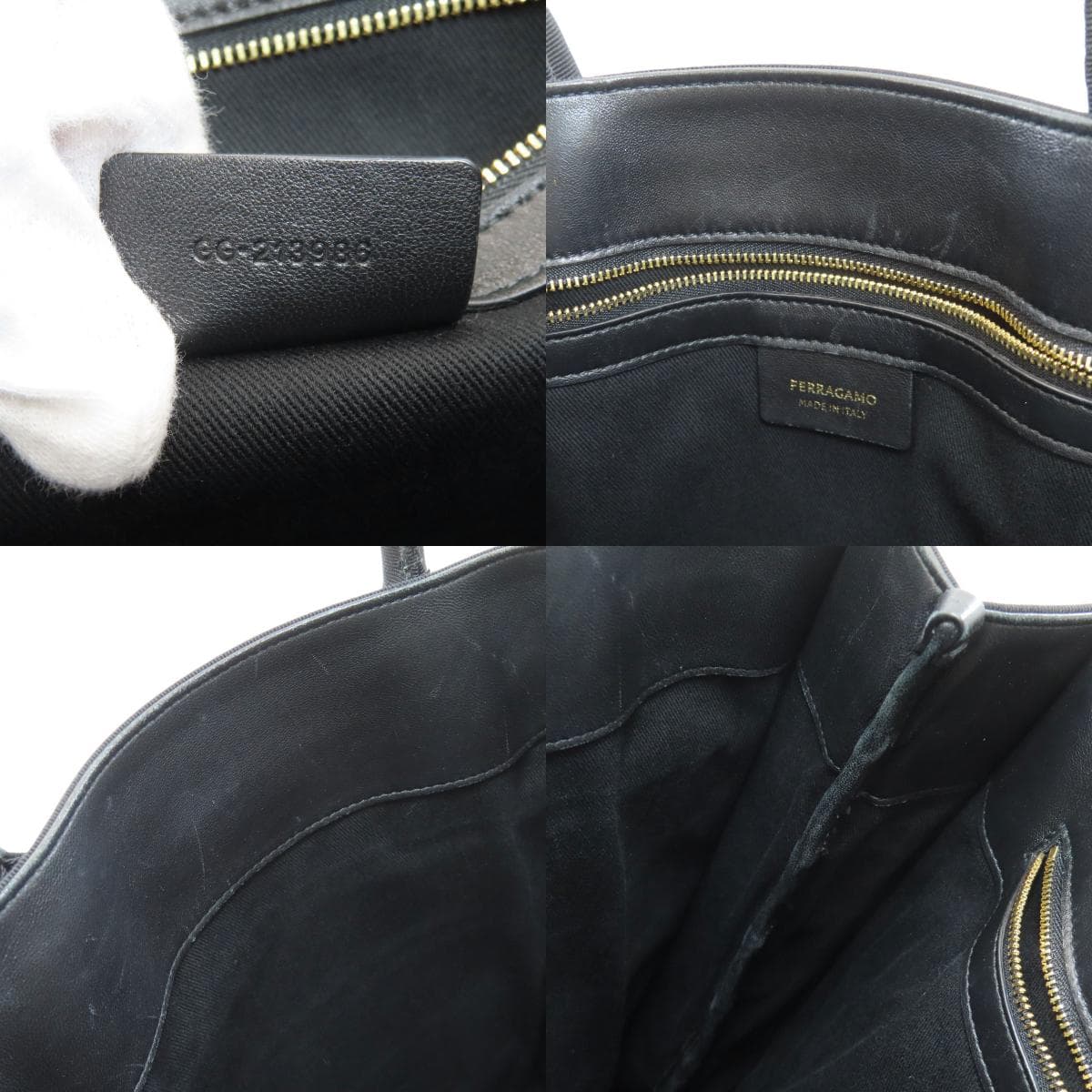 Salvatore Ferragamo 213986 BEACHWEAR GROS Tote Bag Canvas Ladies [Used] [Salvatore Ferragamo] 213986 7