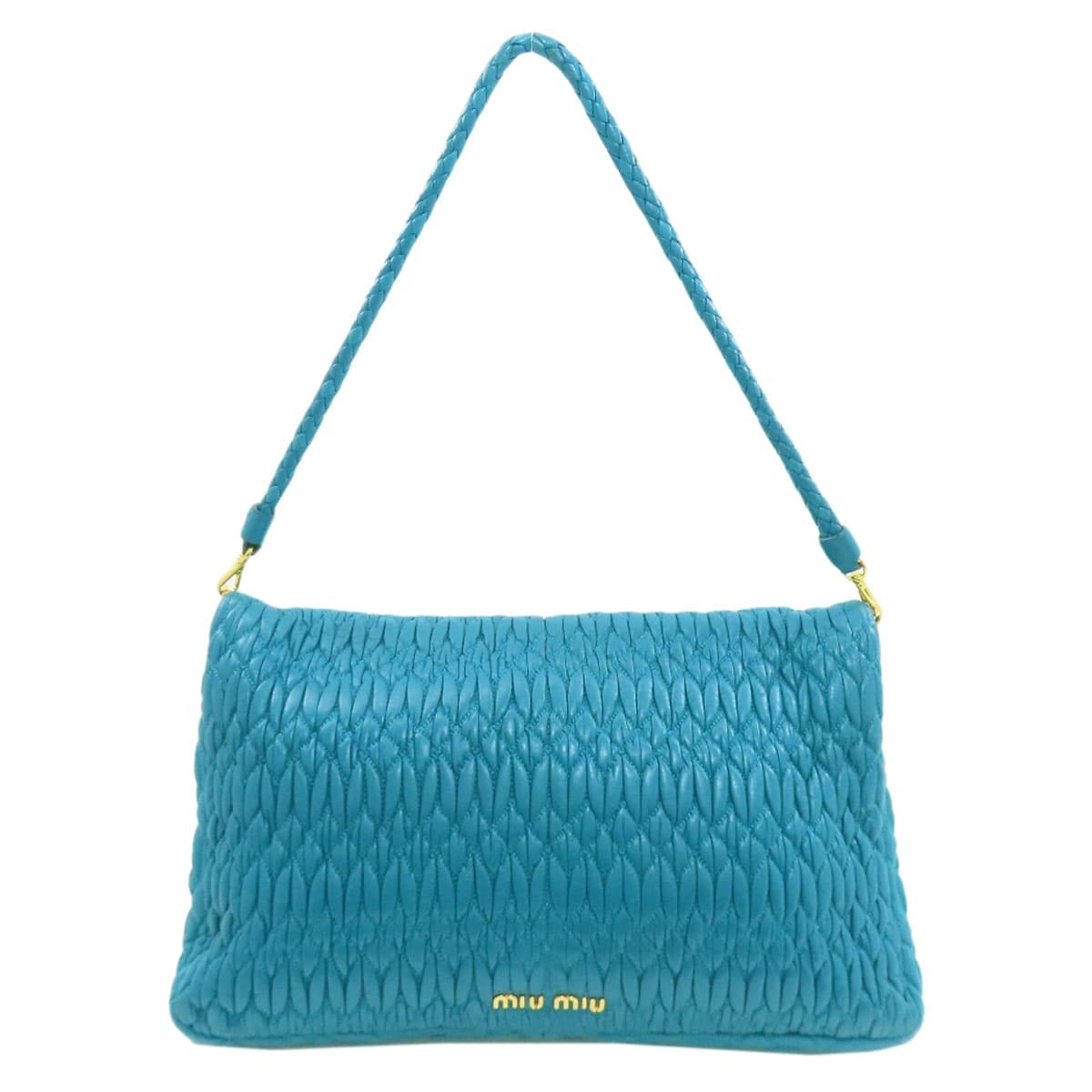 Miu Miu One Shoulder Matelassé Shoulder Bag Calf Women's [Used] [MIUMIU] 2