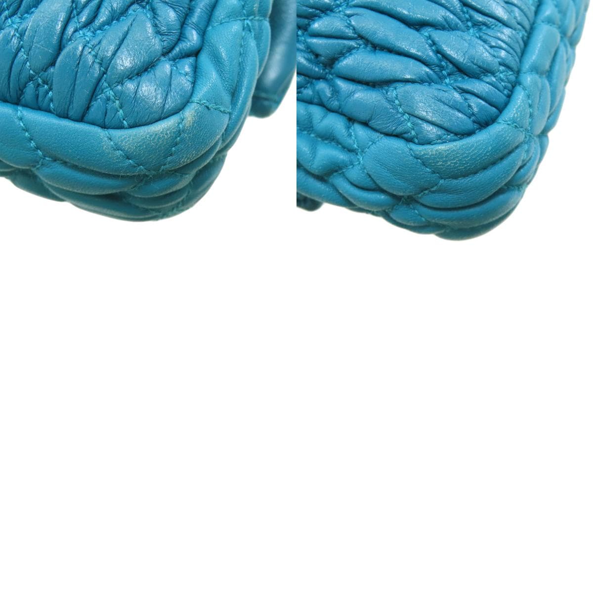 Miu Miu One Shoulder Matelassé Shoulder Bag Calf Women's [Used] [MIUMIU] 10