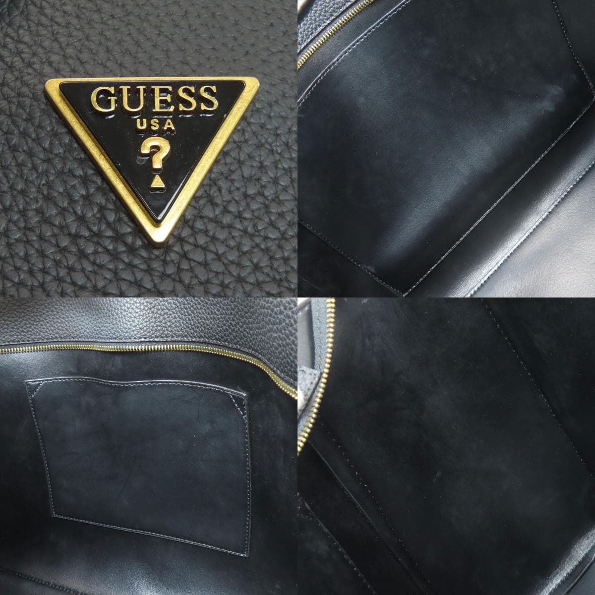 Guess Logo Tote Bag PVC Ladies [Used] [Guess] 6