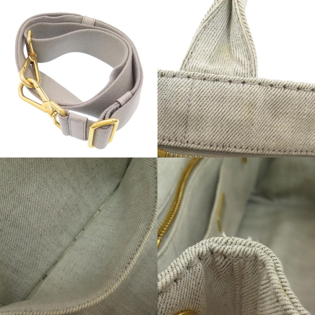 Prada 1BG439 Canapa Mini 2WAY Handbag Denim Ladies [Used] [PRADA] 1BG439 7
