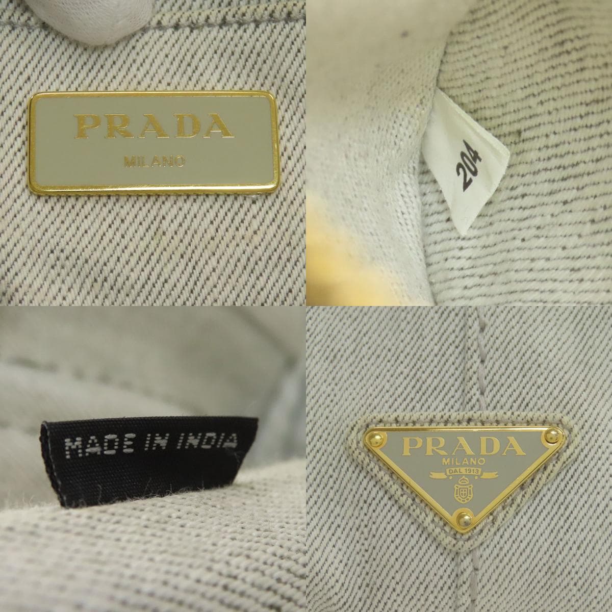 Prada 1BG439 Canapa Mini 2WAY Handbag Denim Ladies [Used] [PRADA] 1BG439 6