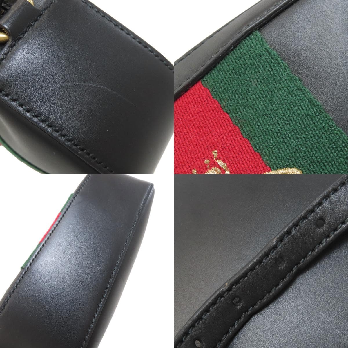 Gucci 412008 Webbing Line Shoulder Bag Canvas Ladies [Used] [GUCCI] 412008 9