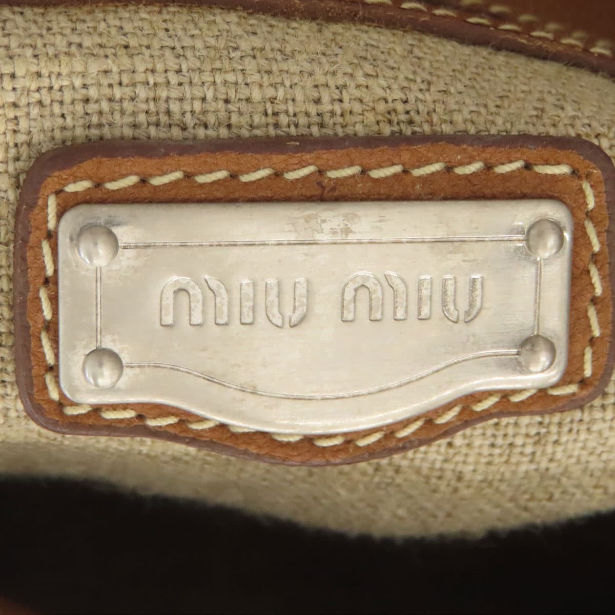 Miu Miu One Shoulder Shoulder Bag Canvas Ladies [Used] [MIUMIU] 6